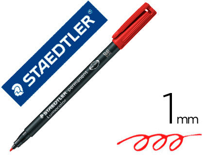 Marqueur permanent lumocolor m 317 roug