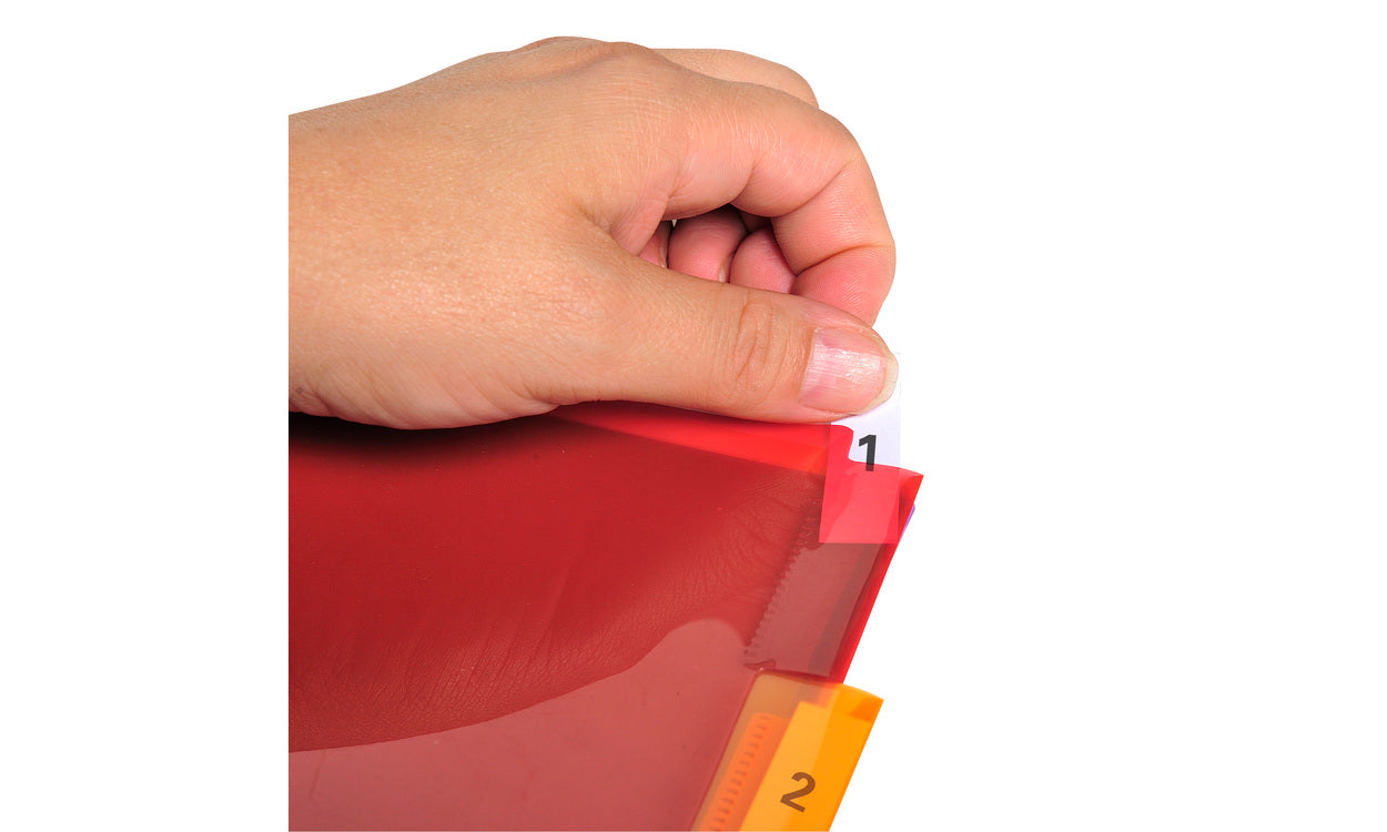 Intercalaires personnalisable A4+6 onglets polypro couleur