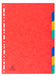 Intercalaires A4 carte 3/10  8 positions