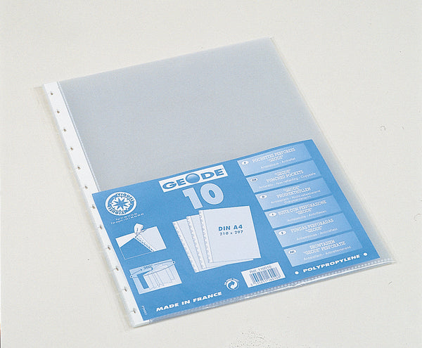 Pochette perforée A4 pour geode sachet de 10