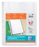 Pochettes perforées A4 - 20/100è - Polypropylène résistant - Sachet de 10