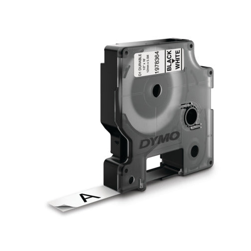 Ruban Dymo D1 durable 12mm noir / blanc