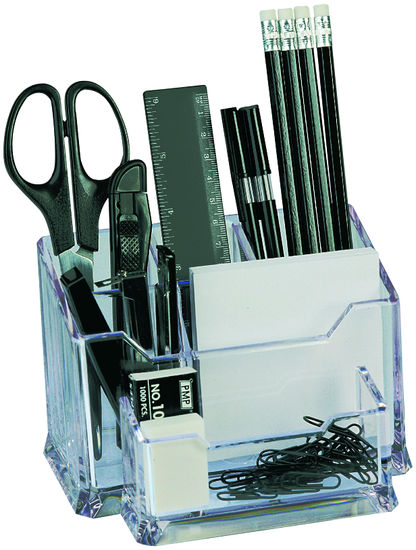 Organiseur de Bureau 15x10 cm - Cristal Transparent