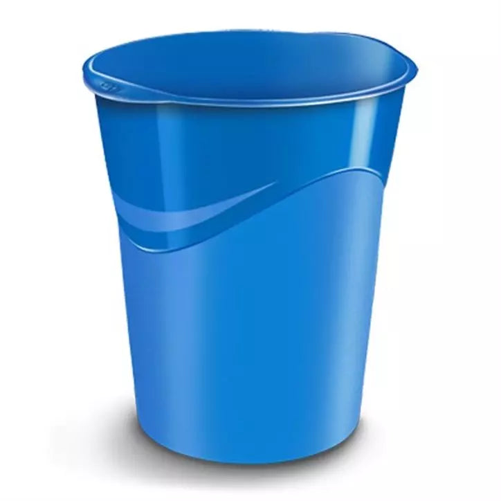 Corbeille à papier 14L CEP Pro Gloss Bleu