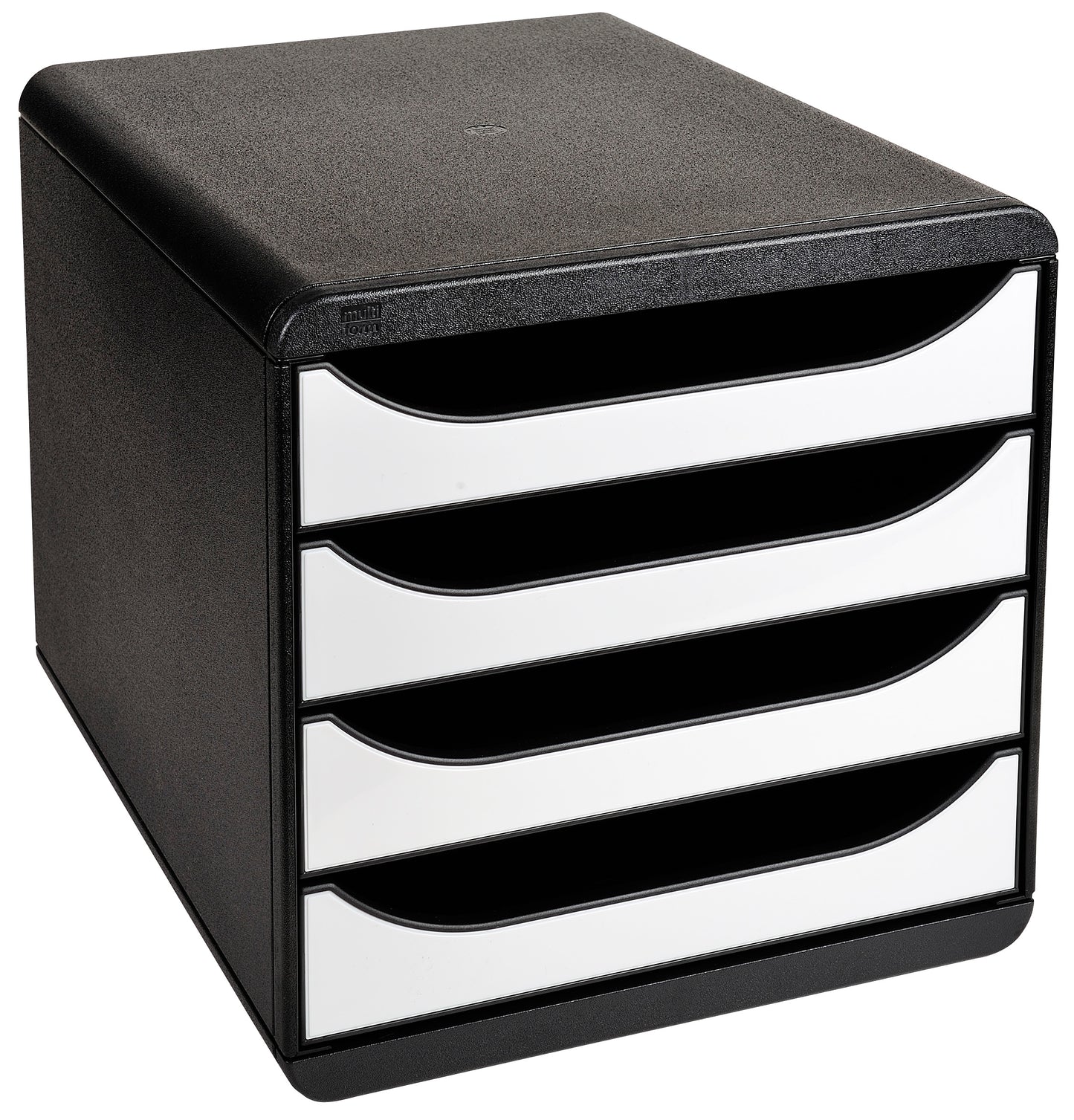 Module de classement big box 4tiroirs- noir/blanc