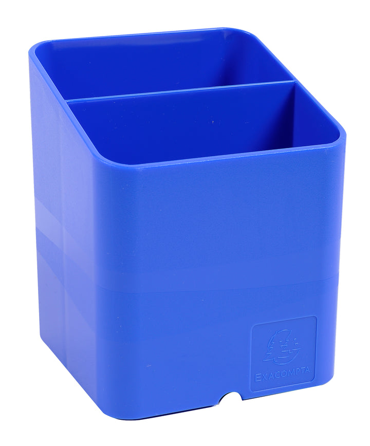 Pot à crayons Pen-Cube - Bleu avec passe-câble