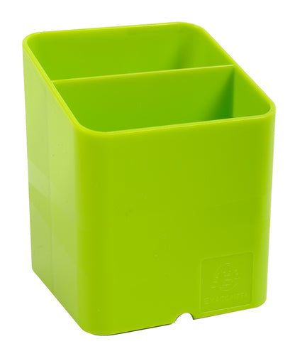 Pot à crayons Pen-Cube - Vert avec passe-câble - Design compact et pratique