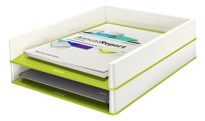 Corbeille courrier design wow -vert
