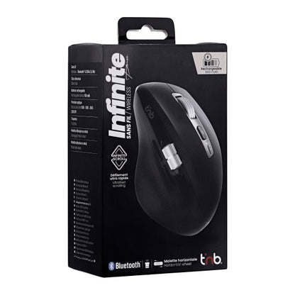 Souris rechargeable infinitepro - haute précision 3200 dpi