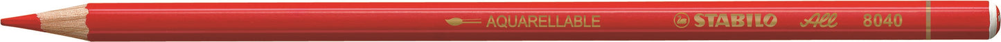 Crayon couleur stabilo all rouge