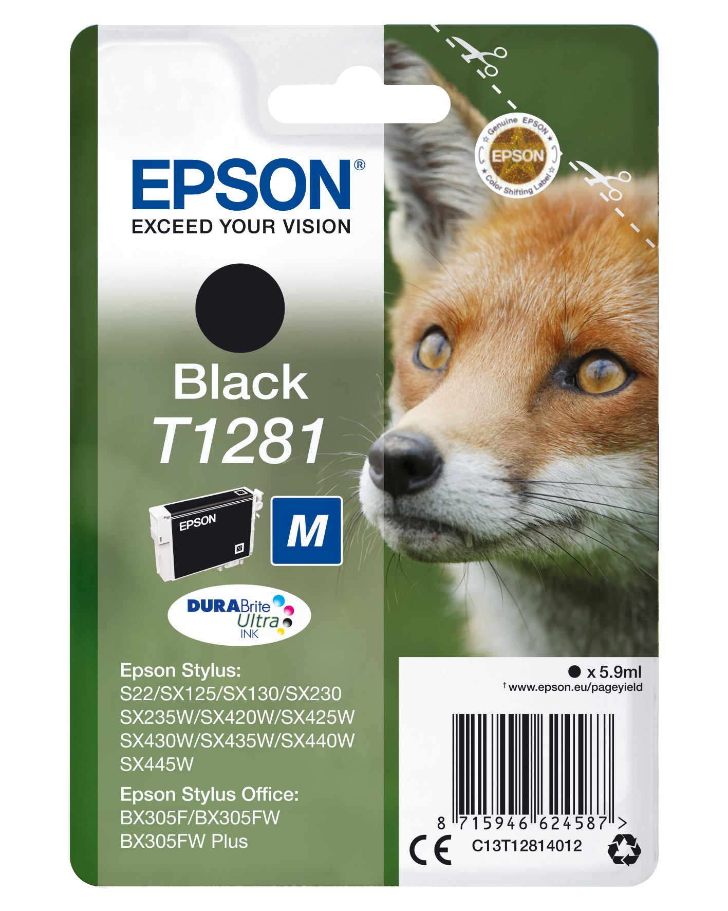 Cartouche d'encre Epson noire t1281 - économies et performance