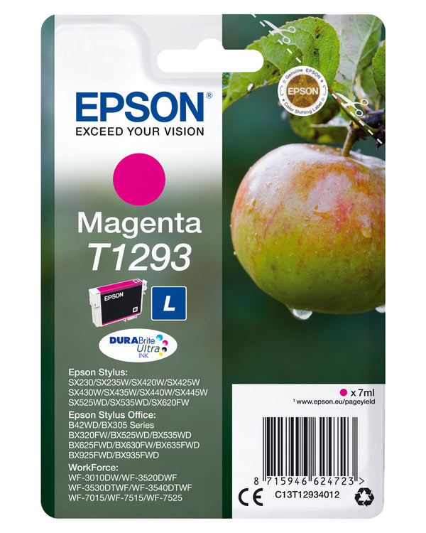 Cartouche Epson magenta t1293 - encre à pigments 378 pages