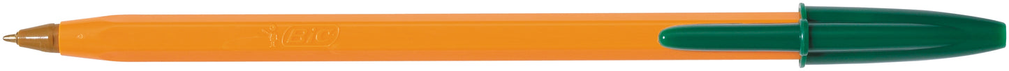 Stylo à Bille BIC Orange Vert - Écriture Fine