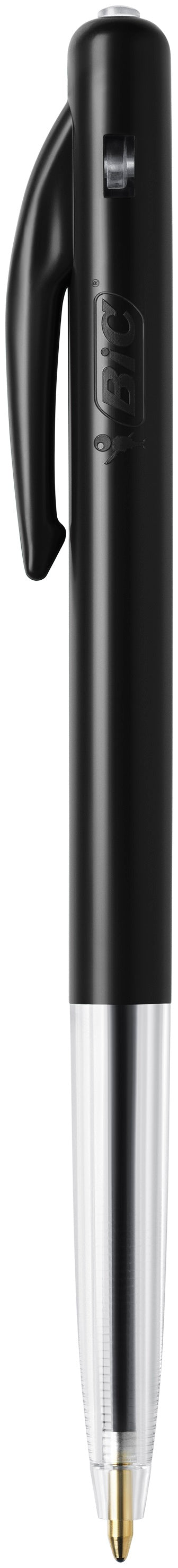 Stylo bille bic m10 clic écriture moyenne noir