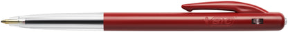 Stylo bille bic m10 clic ecriture  moyenne rouge