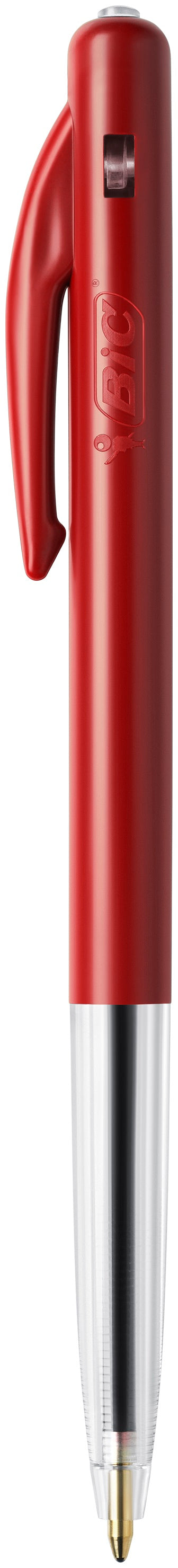Stylo bille bic m10 clic ecriture  moyenne rouge
