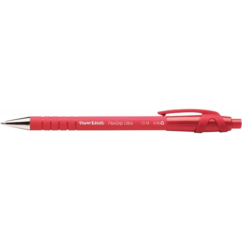 Stylo Bille Paper Mate Flexgrip Rouge - Écriture Fluide