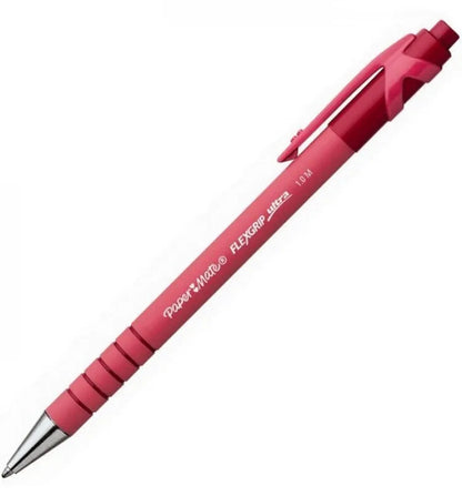 Stylo Bille Paper Mate Flexgrip Rouge - Écriture Fluide