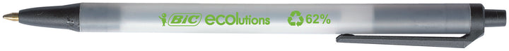Stylo bille round clic ecolution noir