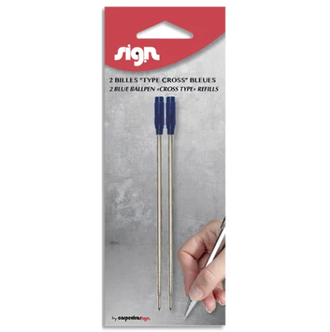 Recharge bille type cross bleu bl2