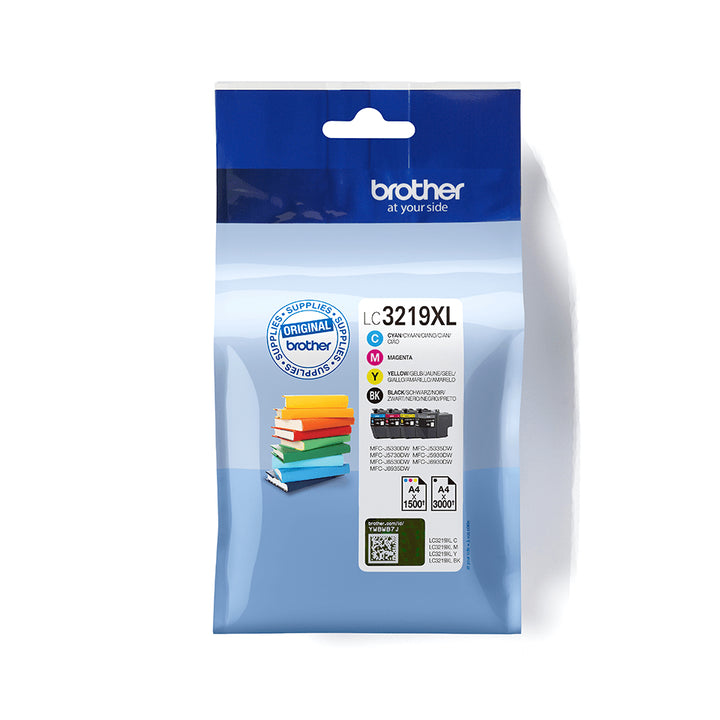 Pack cartouches Brother lc3219xl - haute capacité, 3000 pages