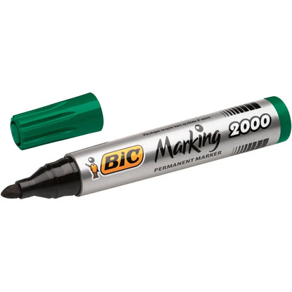 Marqueur Permanent BIC Marking 2000 ECOlutions Vert - Pointe Ogive