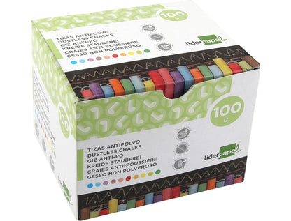 Craies Anti-Poussière Assorties - Boîte de 100