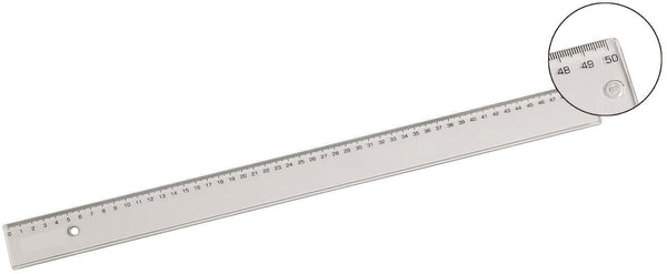 Regle plate plastique 1 biseau 50cm