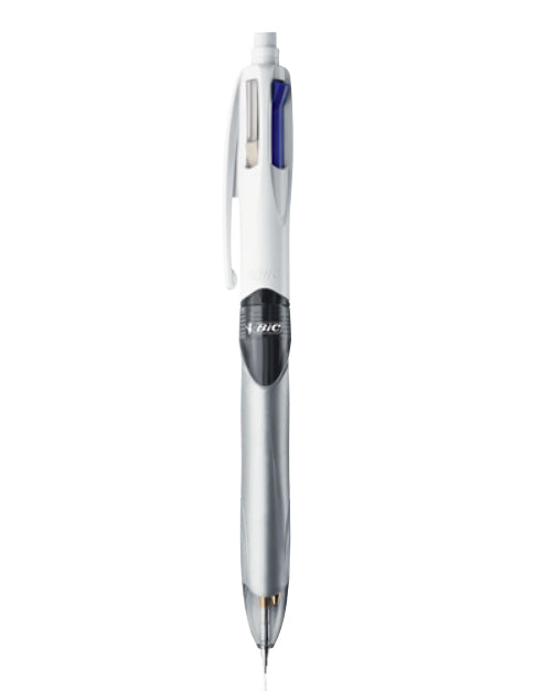 Stylo bille bic 3 couleurs+1 mine hb