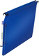 Dossiers suspendus polypropylène - Dos 15 mm, Bleu - Par 10