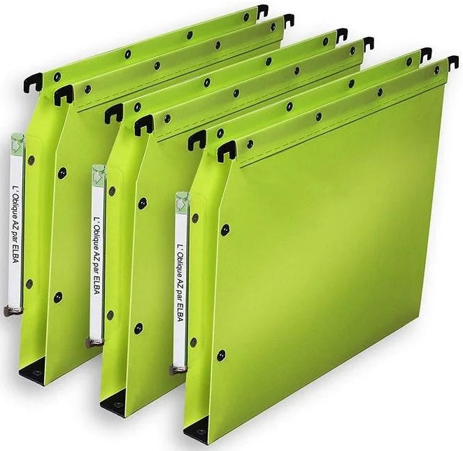 Dossiers suspendus armoire polypro fond 30mm-lot de 10