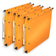 Dossiers suspendus polypropylène jaune - Lot de 10 - Fond 30 mm