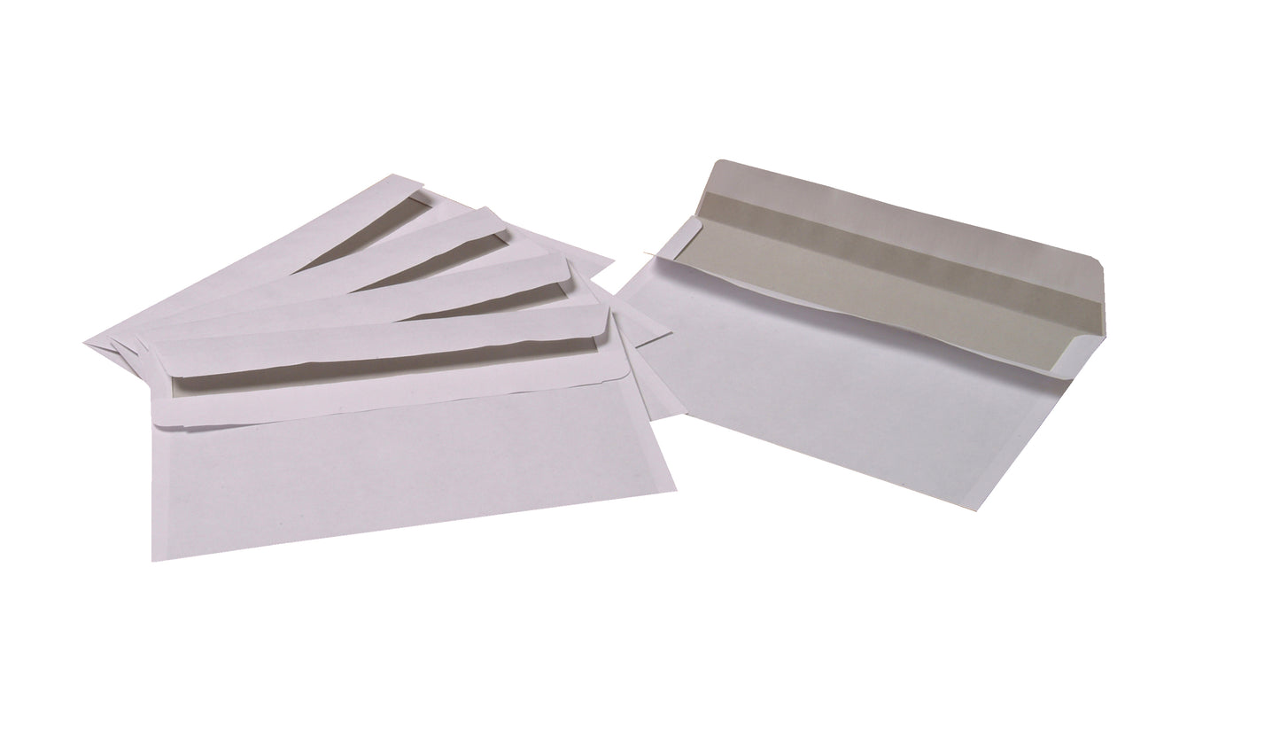 Enveloppes blanc 114x162 autocollante 80g-boite de 500