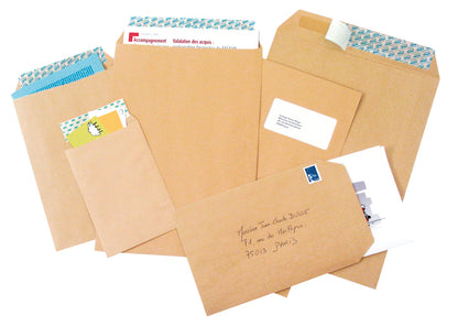 Pochettes kraft 62X229 A-Col 90Gb/500