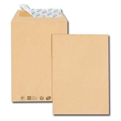 Enveloppes 162x229 po.kraft silicone 90g 425b/500