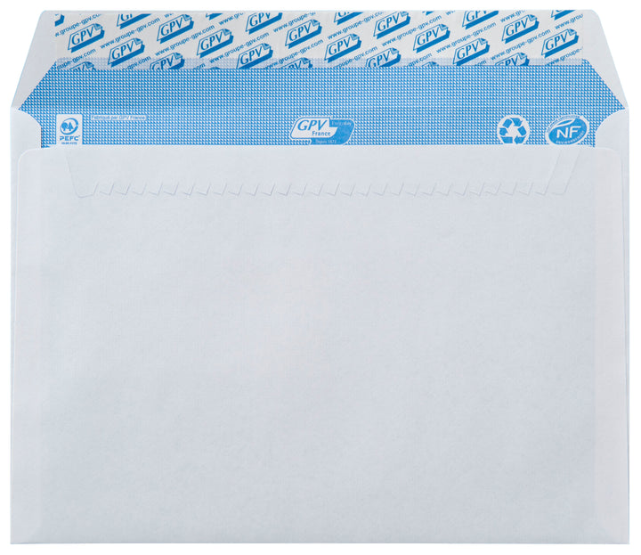 Enveloppes blanches 162X229 Bdp 90G F45 B/500