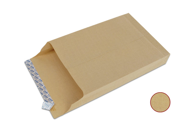 Pochettes expédition 229 x 324 mm soufflet de 50mm kraft armé -paquet de 50