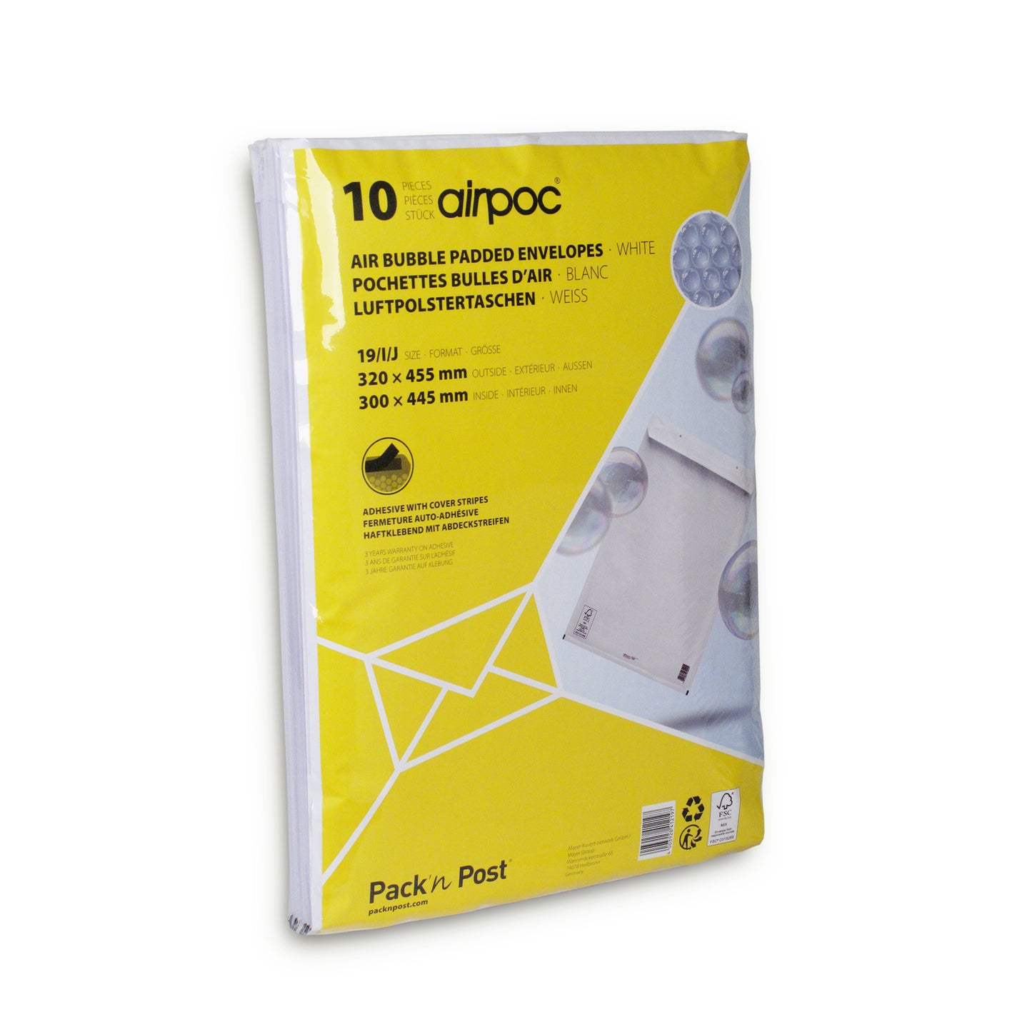 Pochettes bulles air bdp300x445 p/10