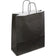 Sac papier kraft  23x30x12 cm - poignées torsadées-paquet de 50 -noir