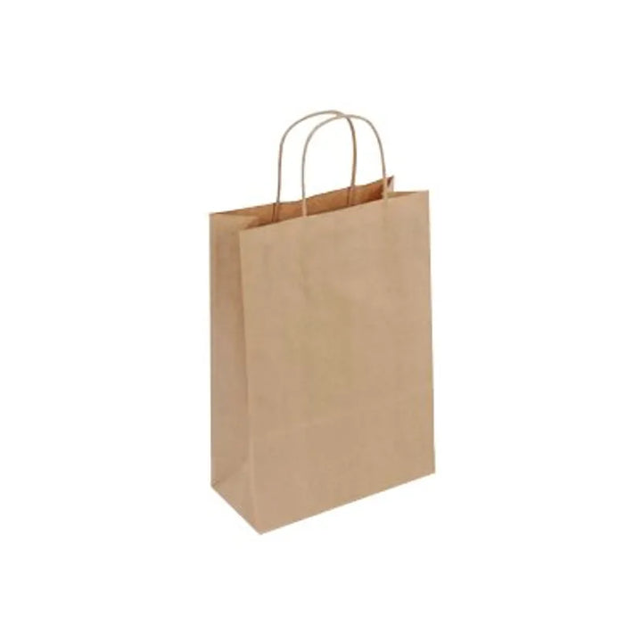 Sac poignées torsadée 32x44x12 brunp/50