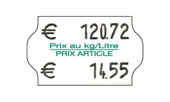 Étiquettes adhésives enlevables 32x19mm - rouleau de 1000