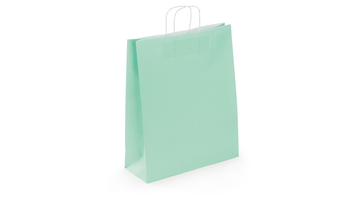 Sac poignées torsadée 35x40x14 vert eap/50