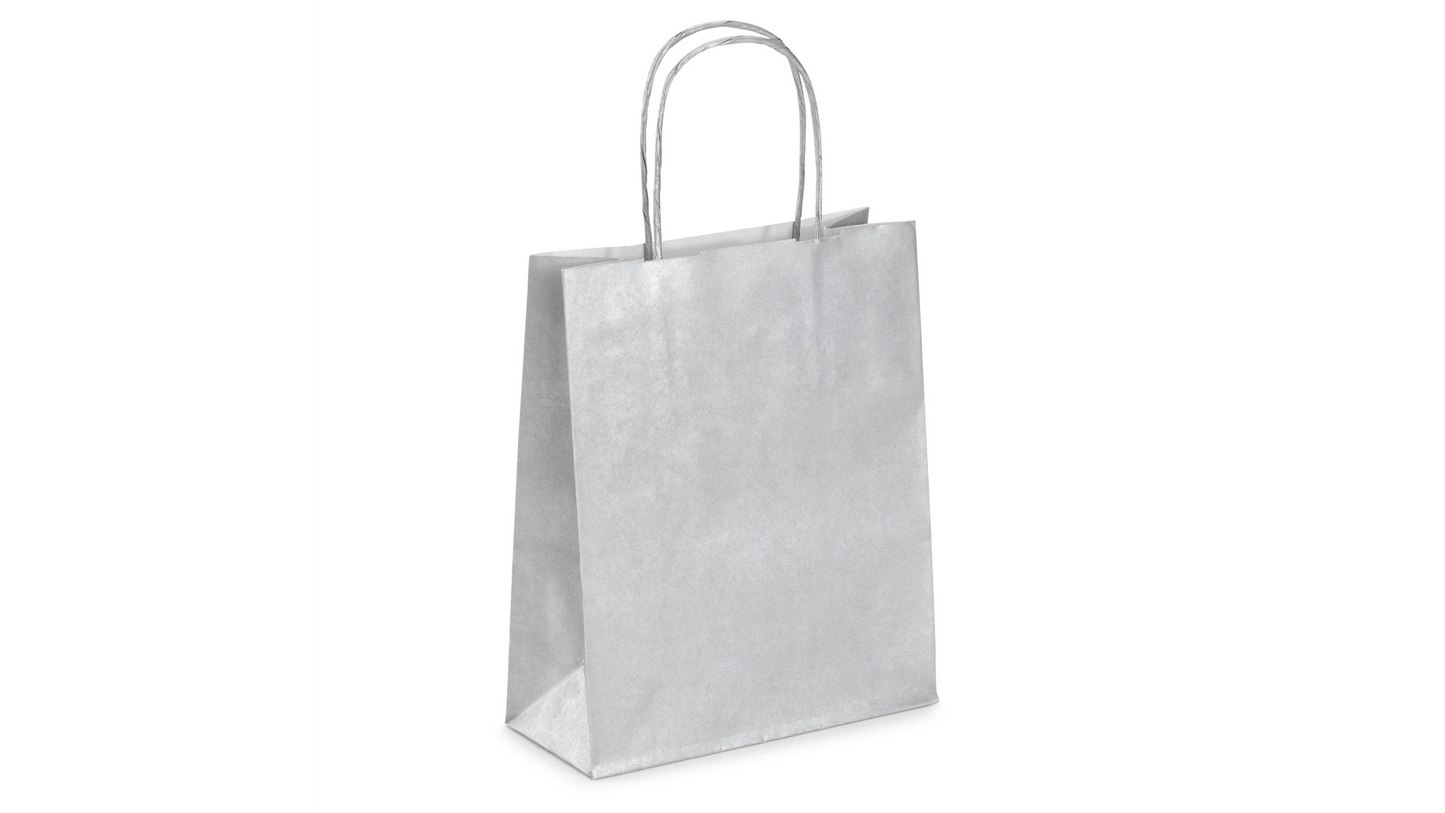 Sac poignées torsadée 23x30x12 arougentp/50
