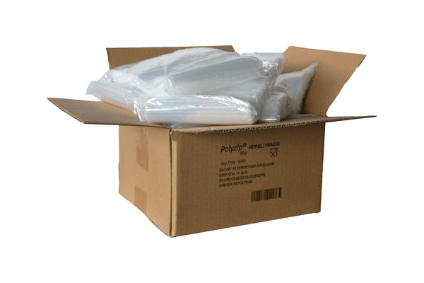 Sachet grip 100x150 mm - fermeture éclair réutilisable