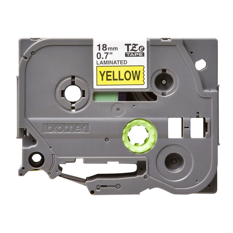 Ruban Brother 18mm TZE641 - noir/jaune