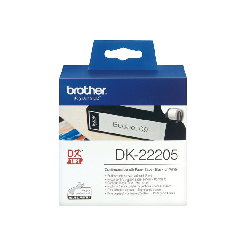 Etiquettes adhésives Brother 62mm x 30m - DK22205