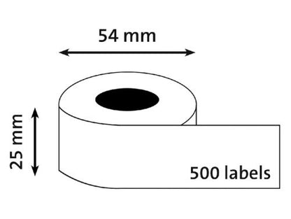 Rouleau d'étiquettes d'adresse 54x25mm - 500 unités