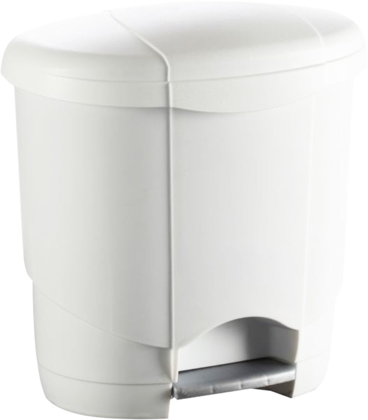 Poubelle hygiénique à pédale 4l - compacte et pratique