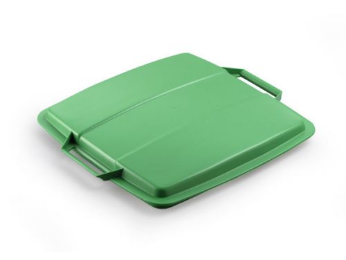 Couvercle Vert pour Poubelle 90L Duralin- Résistant et Ergonomique