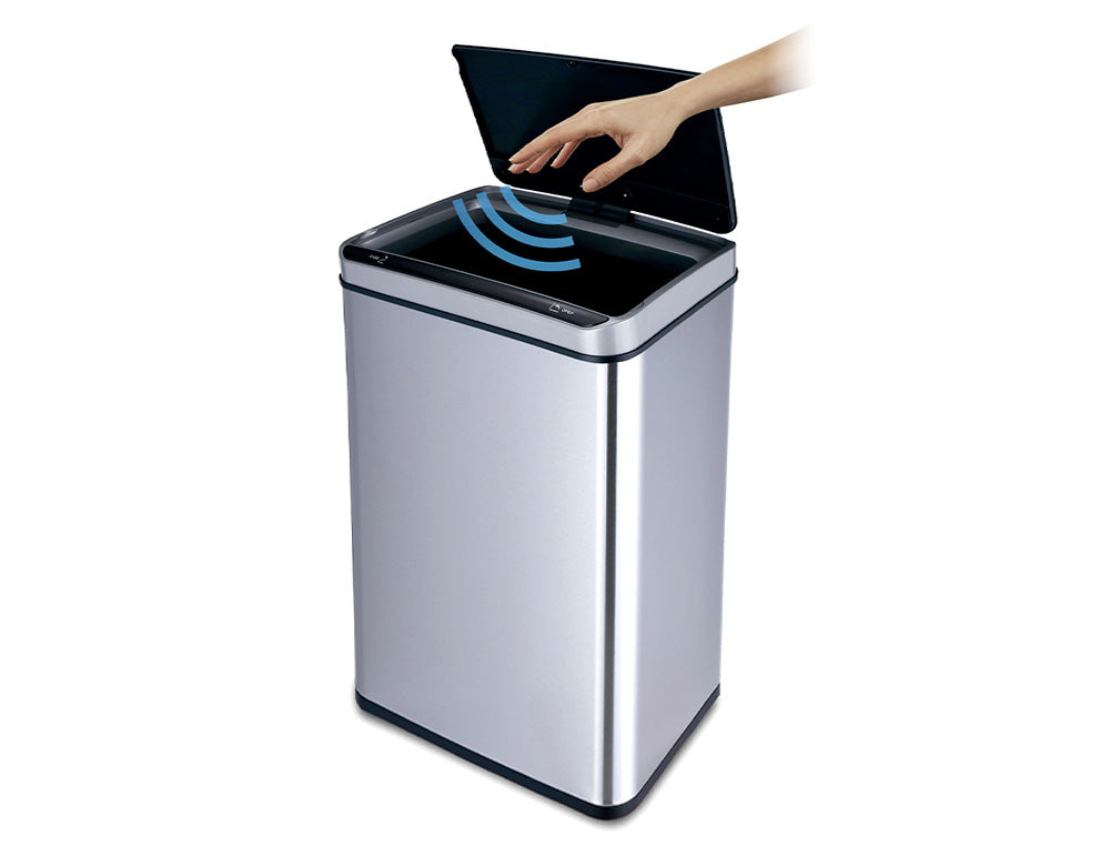 Poubelle automatique 80l - ouverture sans contact Q-connect